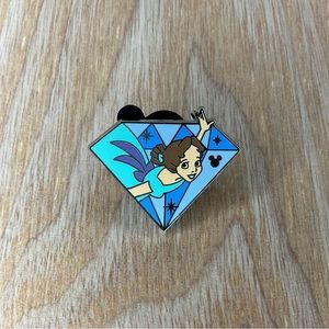 Peter Pan Wendy Disneyland Diamond Hidden Mickey Disney Pin